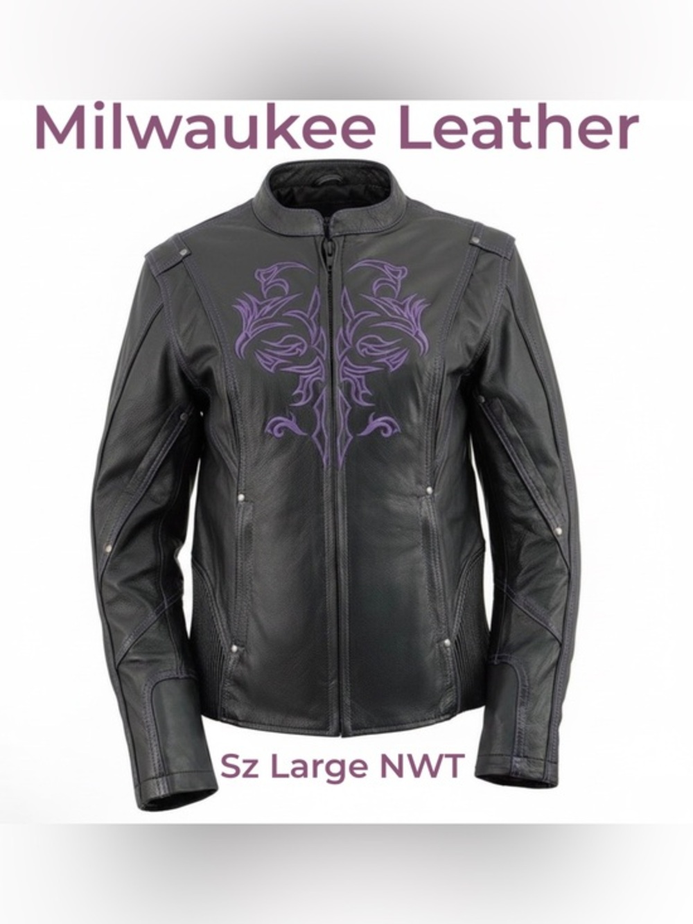 Milwaukee Leather Reflective, Tribal Design NWT LARGE FIRM